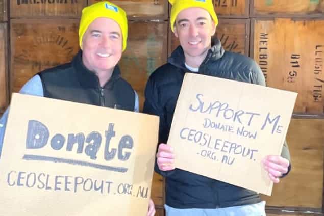 Sportsbet Supports Annual "Vinnie’s CEO Sleepout"