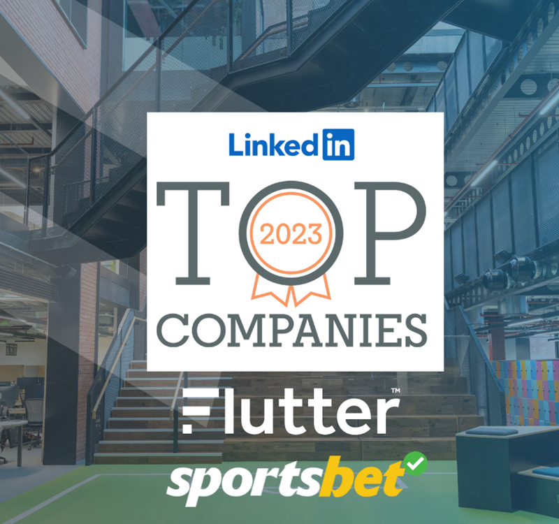 Flutter ranked top employer on 2023 LinkedIn Top Companies List