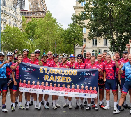 Flutter helps 'The Tour 21' fundraise £1m for Cure Leukaemia