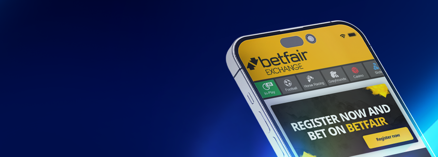 Interfaz de la Betfair app mostrando juegos y funcionalidades