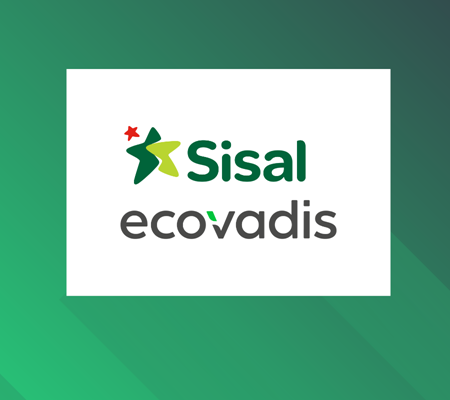 Sisal awarded Gold from EcoVadis for its sustainability performance